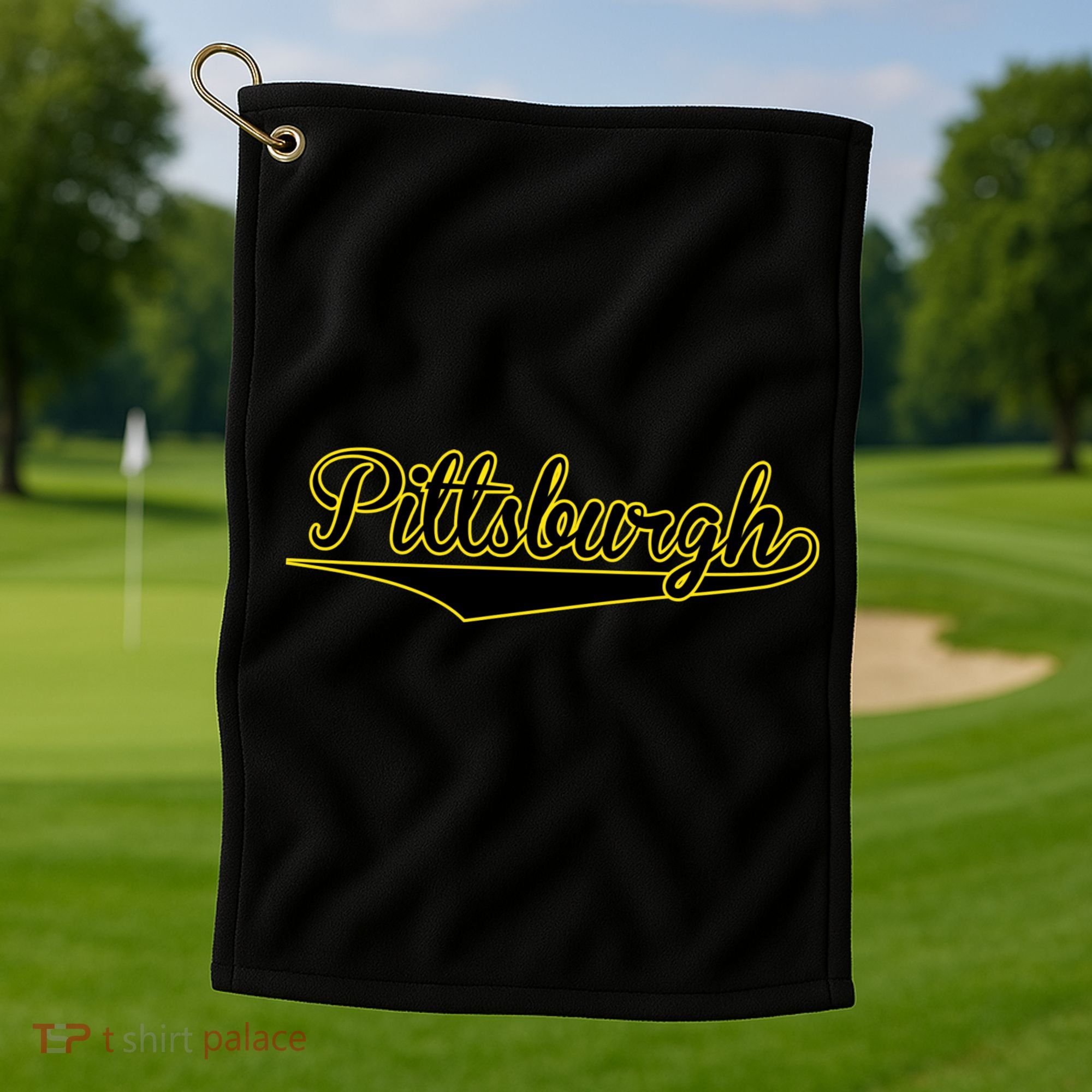 Pittsburgh Classic Baseball Logo Golf Towel