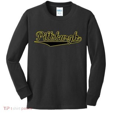 Pittsburgh Classic Baseball Logo Kids Long Sleeve Shirt