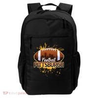Pittsburgh Pennsylvania Skyline Football Fan  Backpack thumb 0