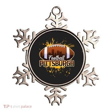 Pittsburgh Pennsylvania Skyline Football Fan  Ornament