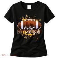 Pittsburgh Pennsylvania Skyline Football Fan  Women's T-Shirt thumb 0