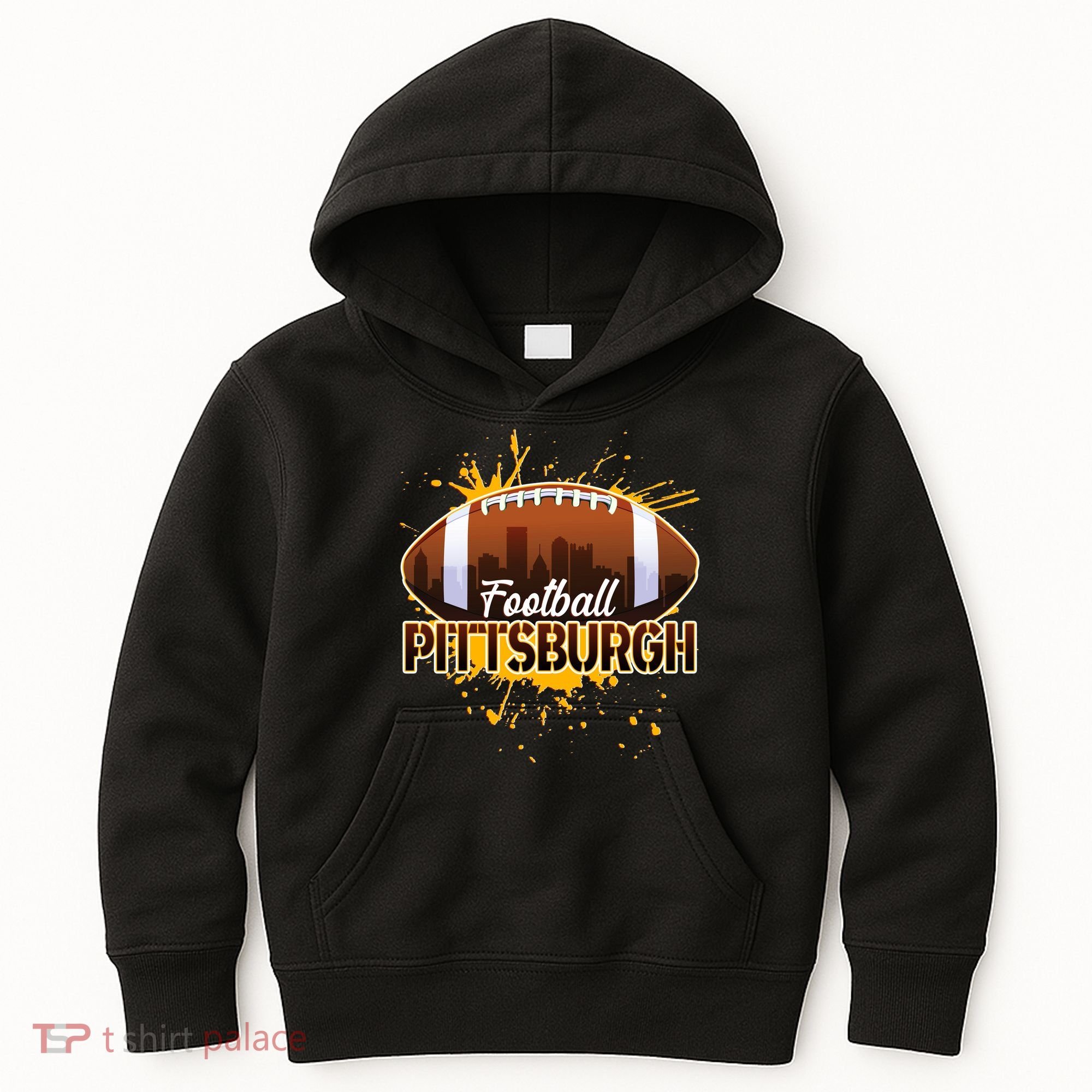 Pittsburgh Pennsylvania Skyline Football Fan  Kids Hoodie