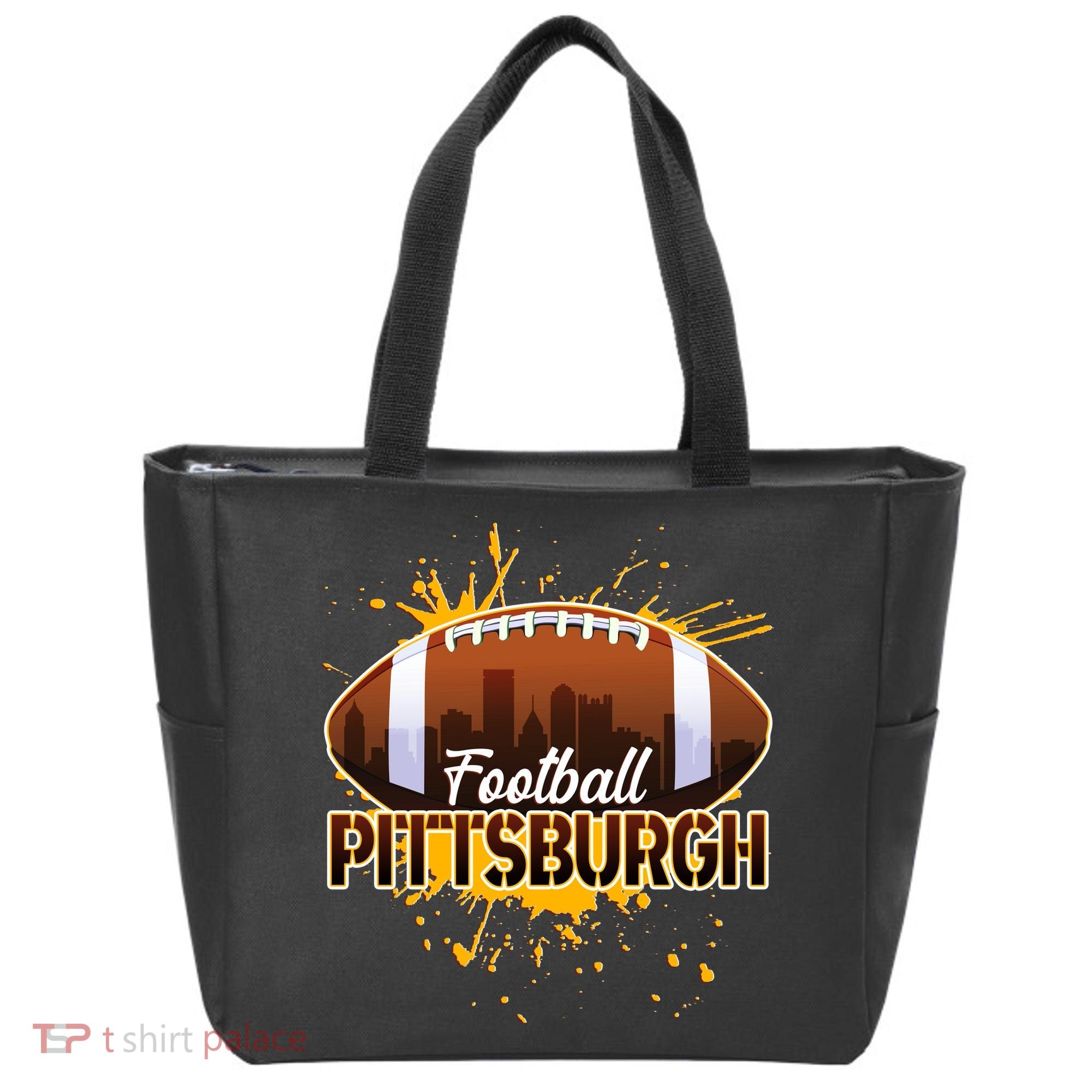 Pittsburgh Pennsylvania Skyline Football Fan  Tote Bag