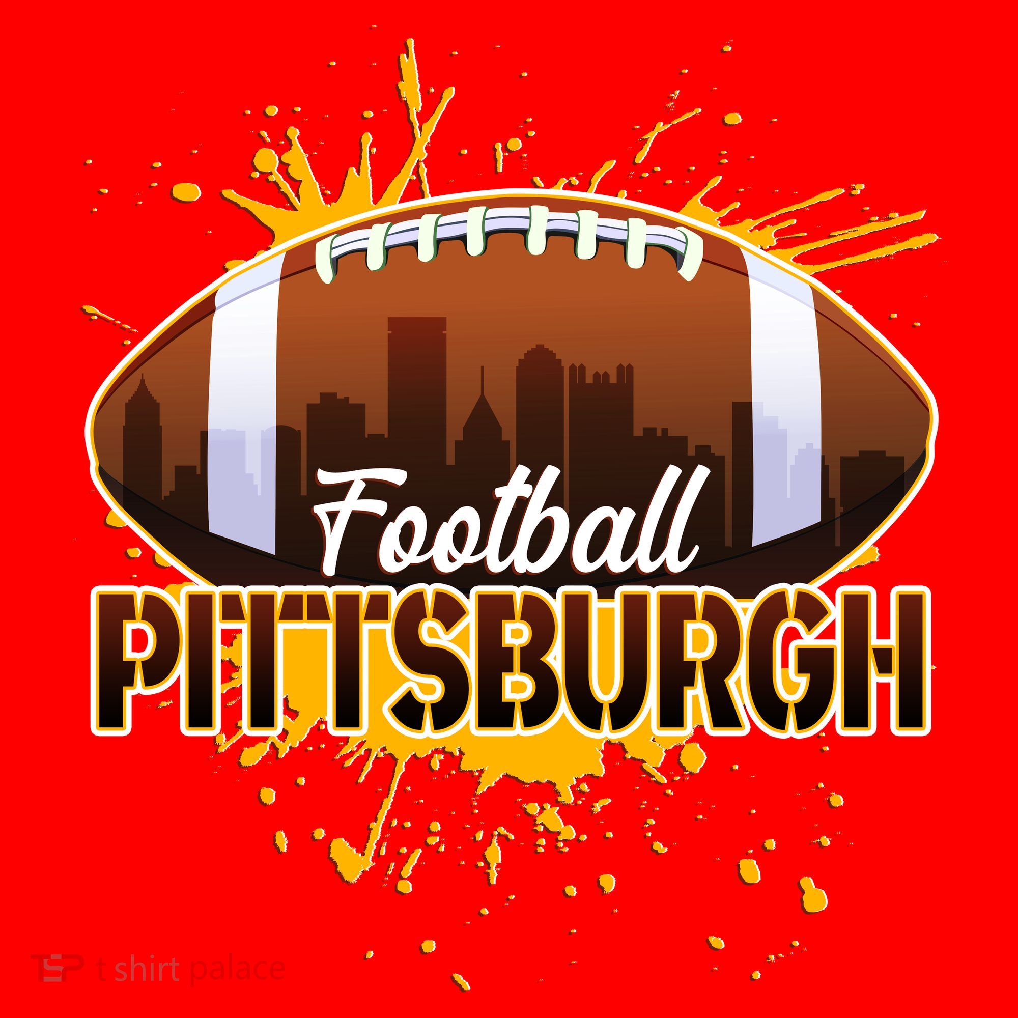 Pittsburgh Pennsylvania Skyline Football Fan  Santa Hat