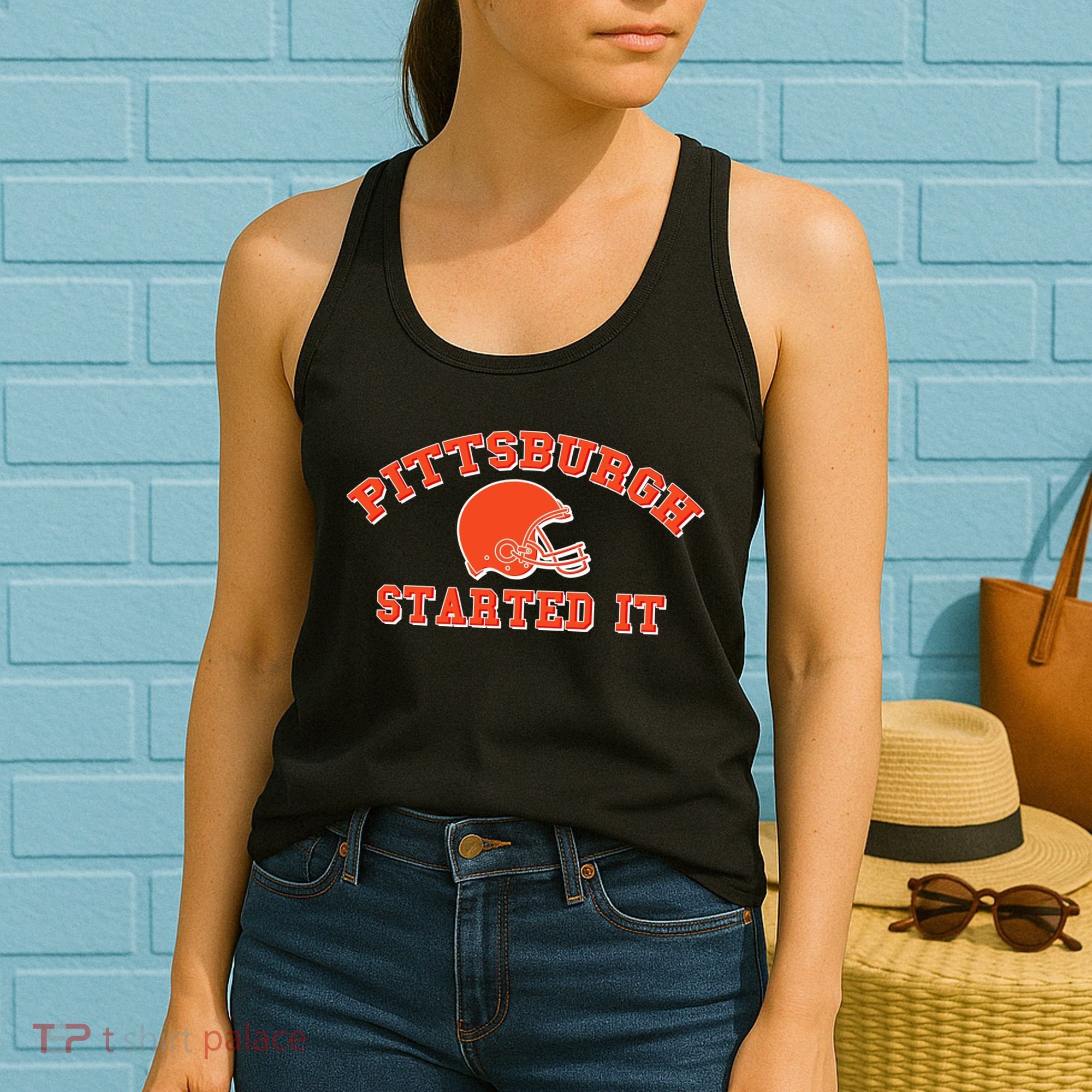 Pittsburgh Started It Football Women's Tank Top