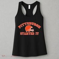 Pittsburgh Started It Football Women's Tank Top thumb 3