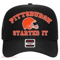 Pittsburgh Started It Football Hat thumb 0