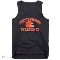 Pittsburgh Started It Football Tank Top thumb 0
