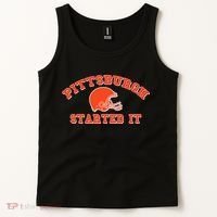Pittsburgh Started It Football Tank Top thumb 2