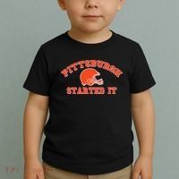 Pittsburgh Started It Football Toddler T-Shirt thumb 2