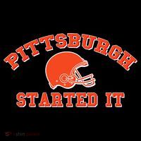 Pittsburgh Started It Football Visor thumb 3