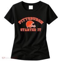 Pittsburgh Started It Football Women's T-Shirt thumb 0