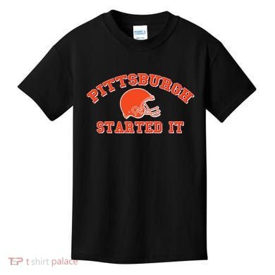 Pittsburgh Started It Football Kids T-Shirt