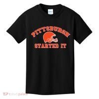 Pittsburgh Started It Football Kids T-Shirt thumb 0