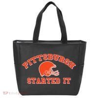 Pittsburgh Started It Football Tote Bag thumb 0