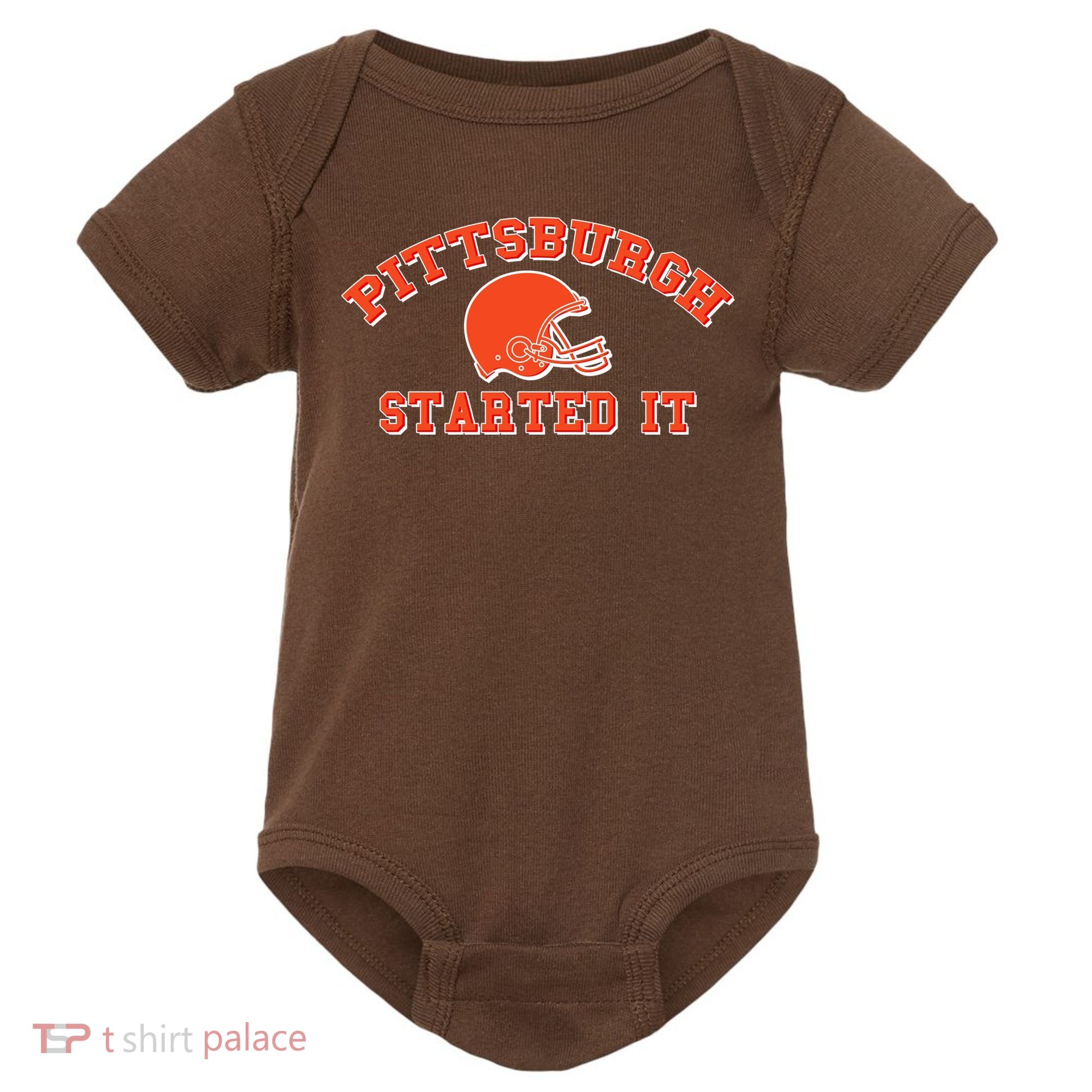 Pittsburgh Started It Football Baby Bodysuit