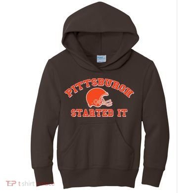 Pittsburgh Started It Football Kids Hoodie