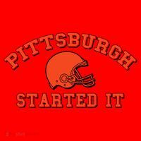 Pittsburgh Started It Football Santa Hat thumb 1