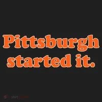 Pittsburgh Started It Funny Football Golf Towel thumb 3