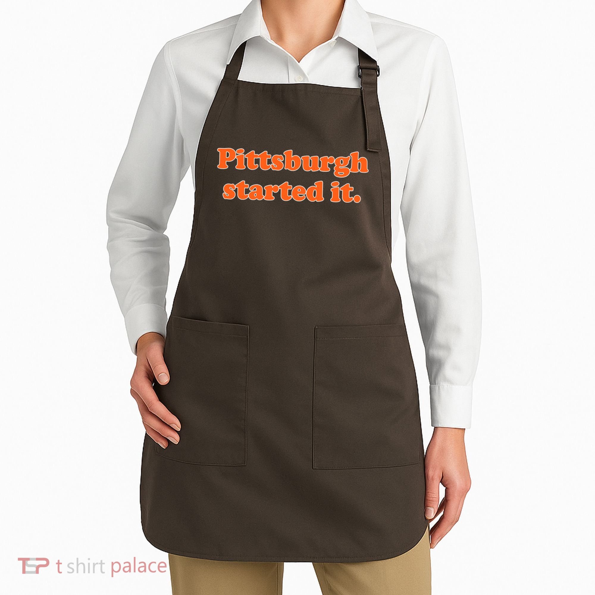 Pittsburgh Started It Funny Football Apron