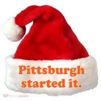 Pittsburgh Started It Funny Football Santa Hat thumb 0