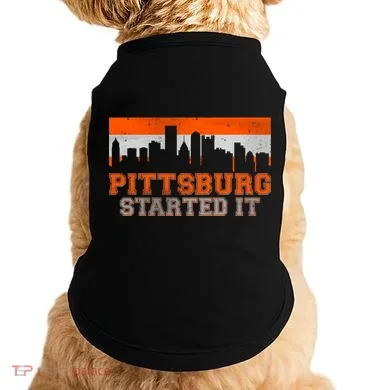 Pittsburgh Started It Skyline Doggie Tank