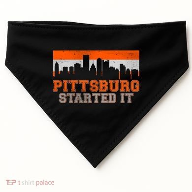 Pittsburgh Started It Skyline USA-Made Doggie Bandana