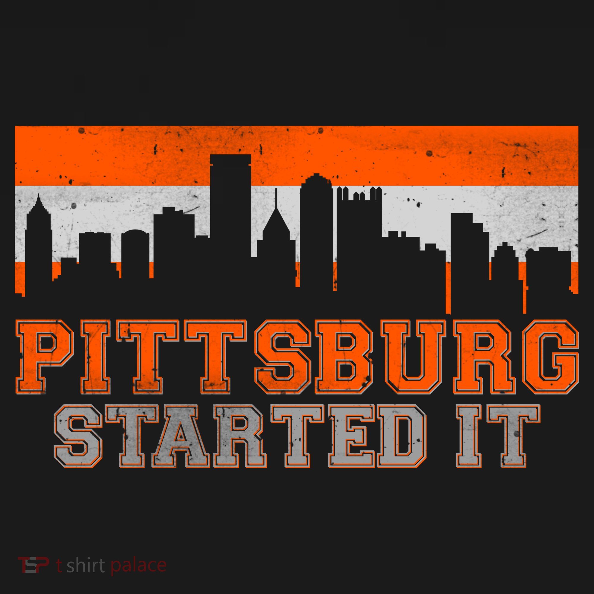 Pittsburgh Started It Skyline USA-Made Doggie Bandana