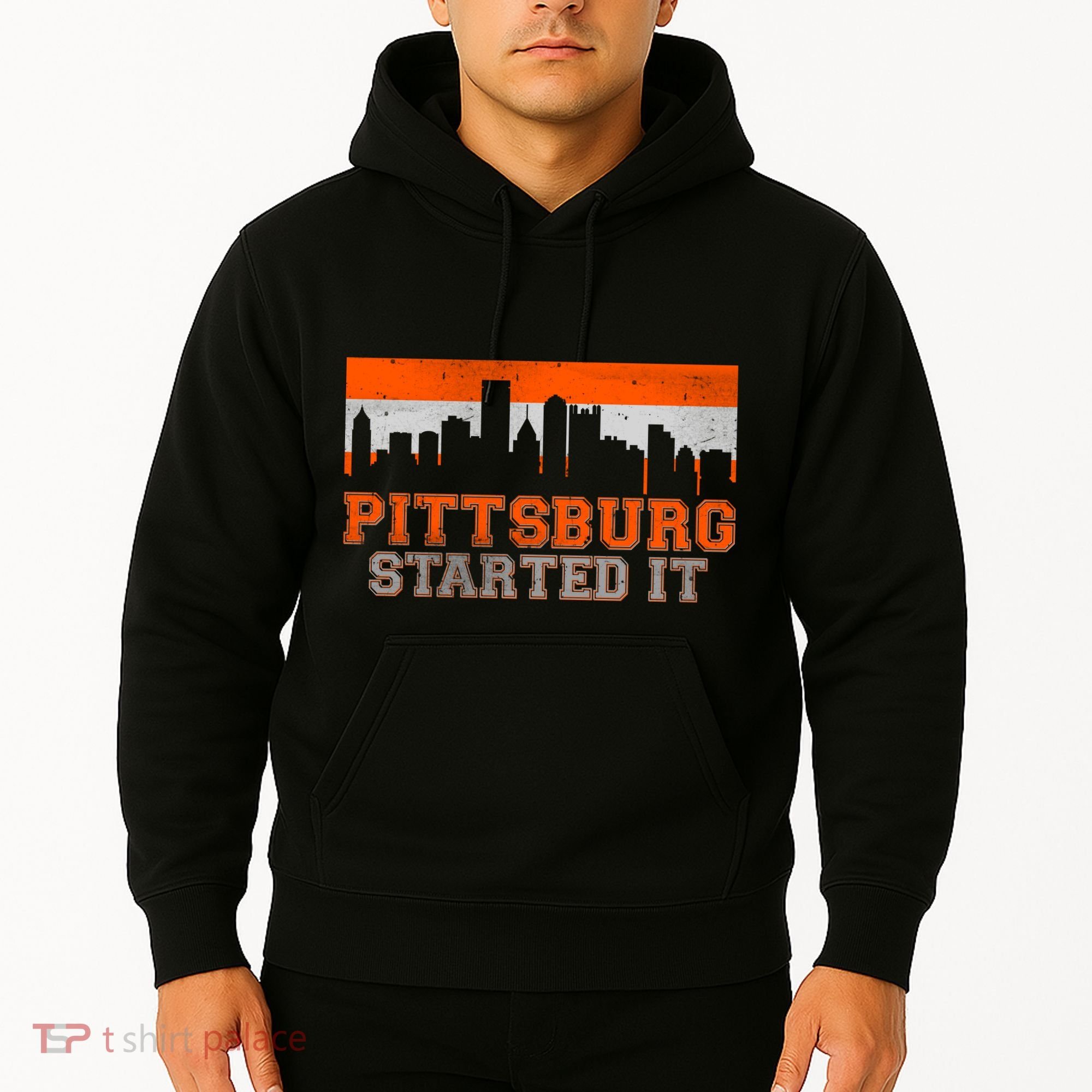 Pittsburgh Started It Skyline Hoodie