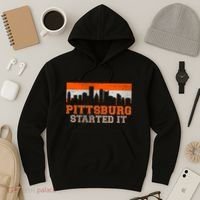 Pittsburgh Started It Skyline Hoodie thumb 3