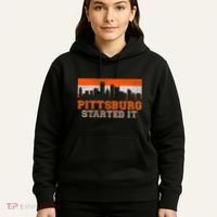 Pittsburgh Started It Skyline Hoodie thumb 5