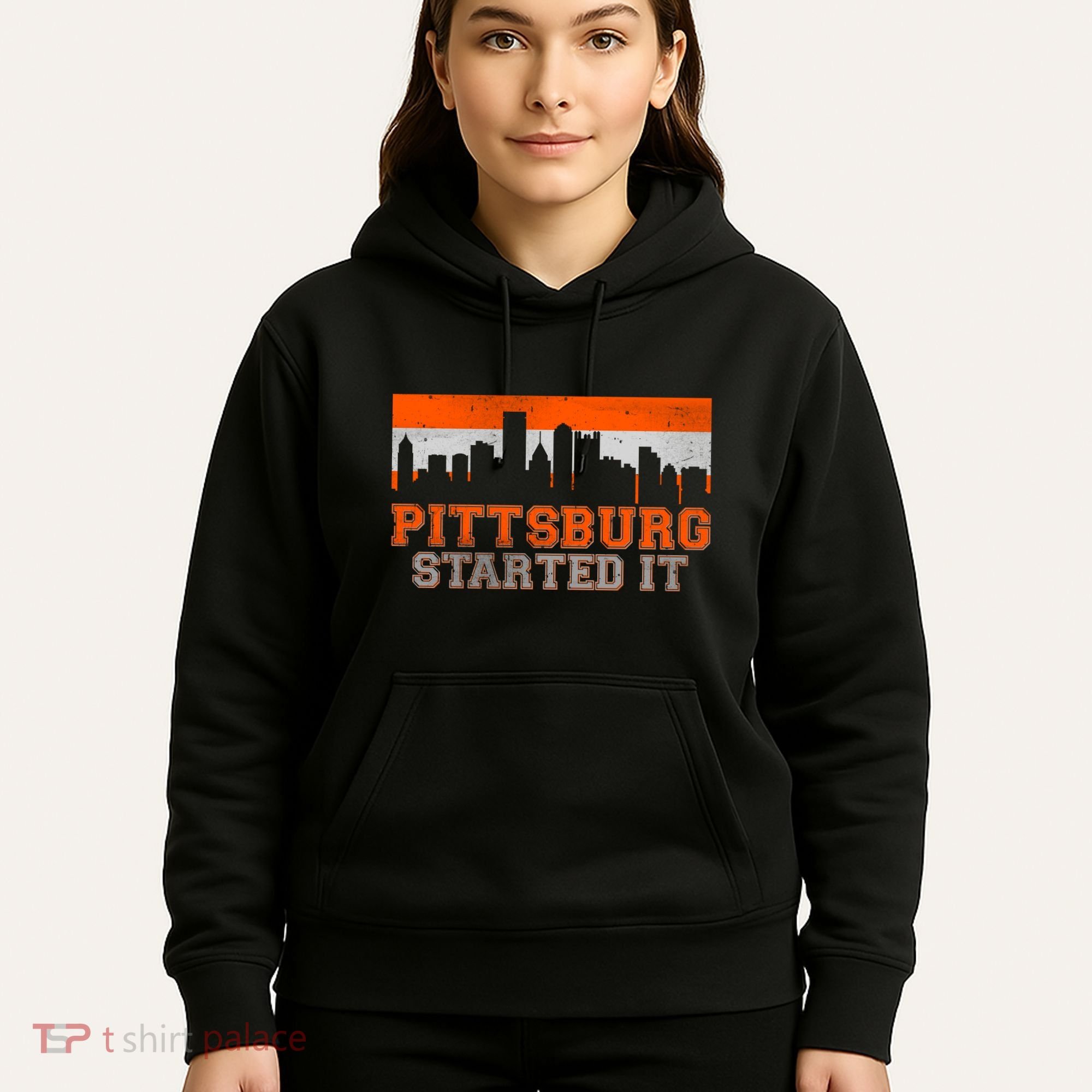 Pittsburgh Started It Skyline Hoodie