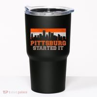 Pittsburgh Started It Skyline Tumbler thumb 0