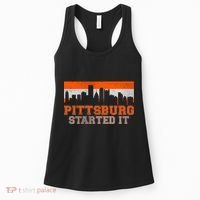 Pittsburgh Started It Skyline Women's Tank Top thumb 0