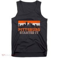 Pittsburgh Started It Skyline Tank Top thumb 0