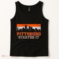 Pittsburgh Started It Skyline Tank Top thumb 2