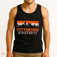 Pittsburgh Started It Skyline Tank Top thumb 3
