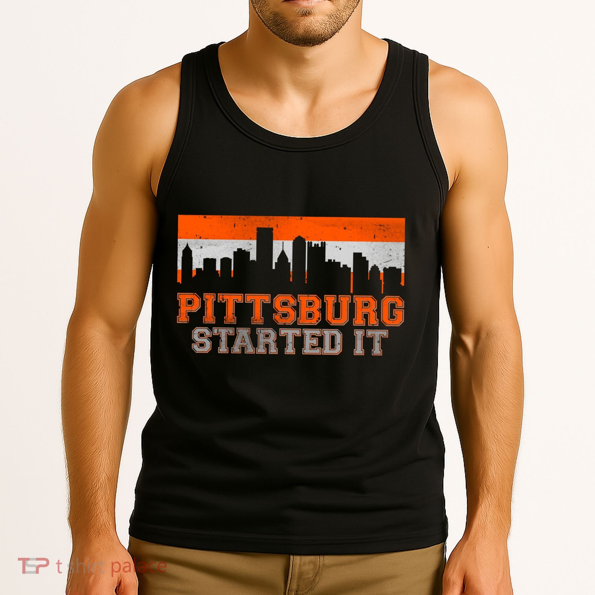 Pittsburgh Started It Skyline Tank Top