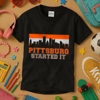 Pittsburgh Started It Skyline Kids T-Shirt thumb 3