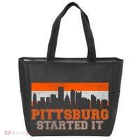 Pittsburgh Started It Skyline Tote Bag thumb 0
