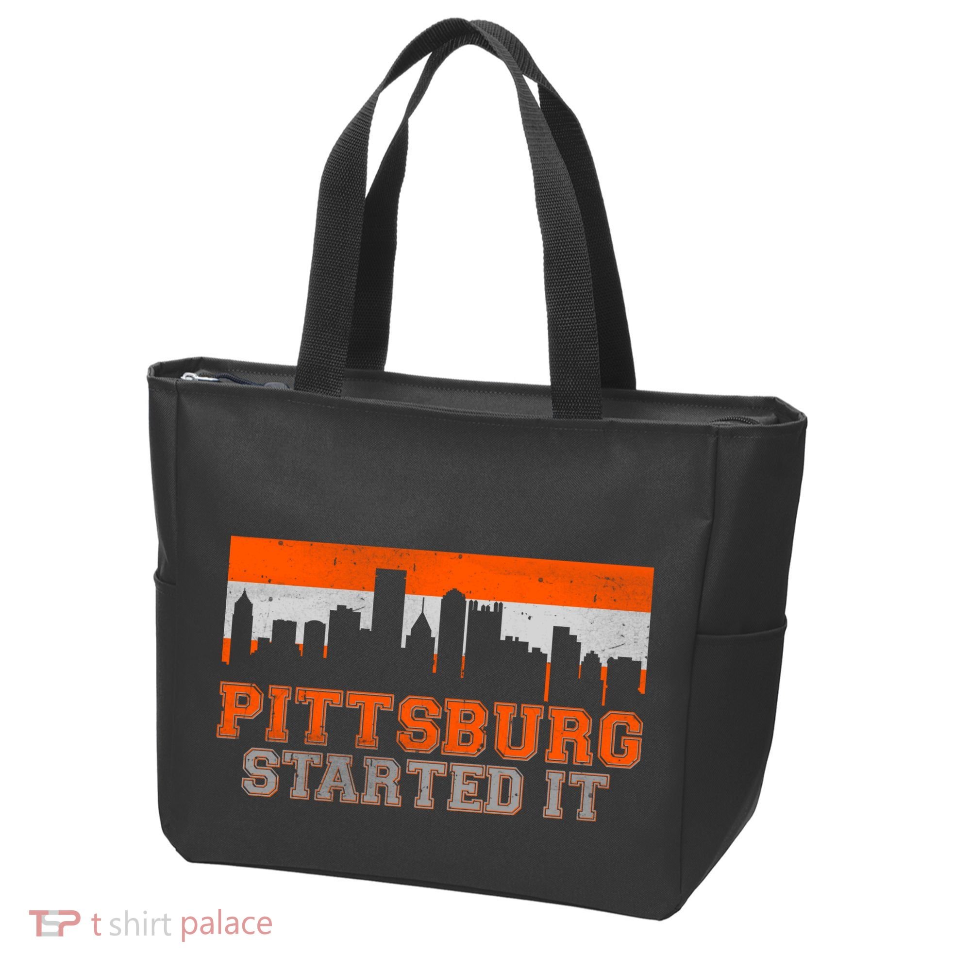 Pittsburgh Started It Skyline Tote Bag