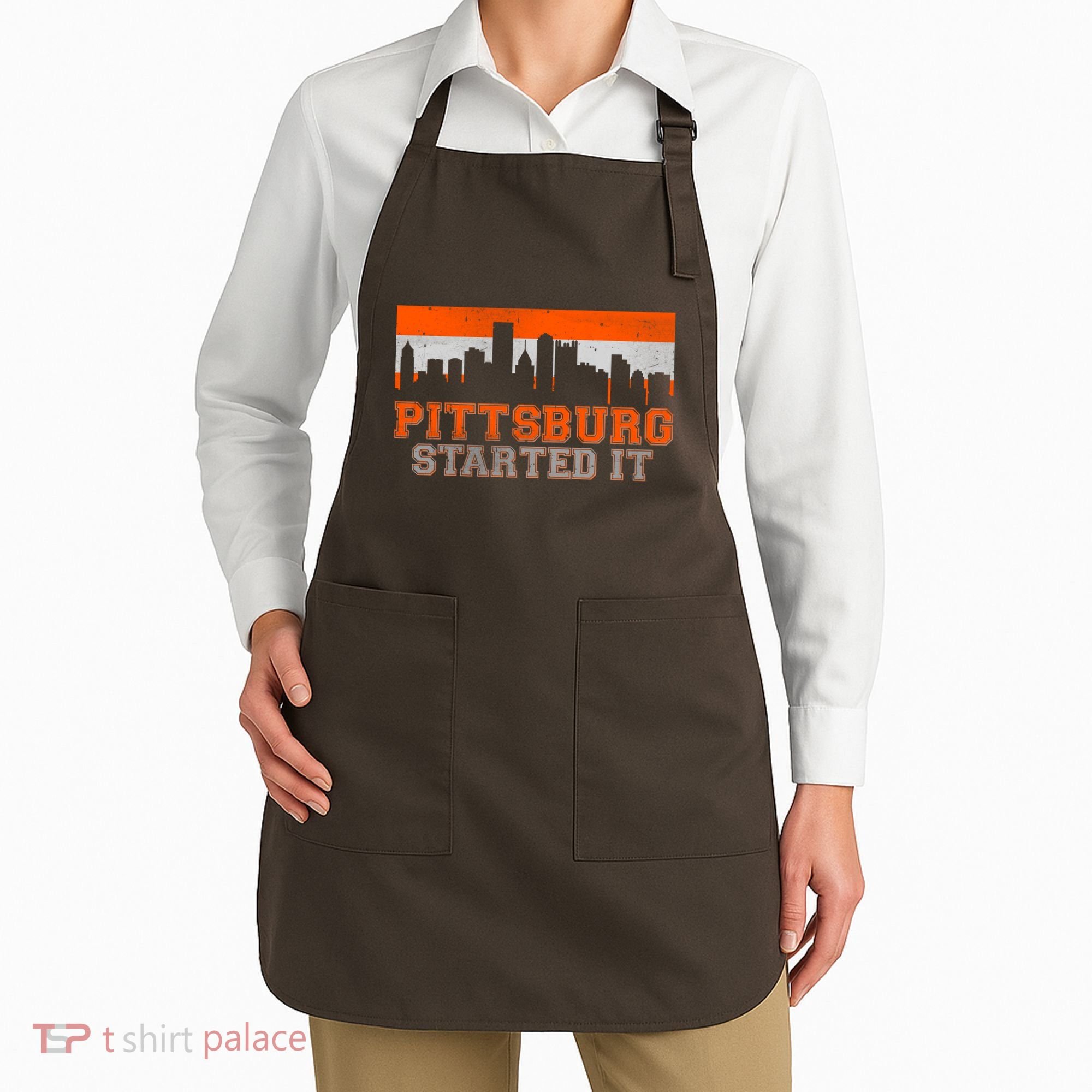 Pittsburgh Started It Skyline Apron