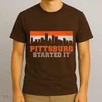 Pittsburgh Started It Skyline T-Shirt thumb 3