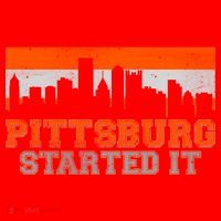 Pittsburgh Started It Skyline Santa Hat thumb 1