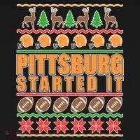 Pittsburgh Started It Ugly Christmas Sweater Bucket Hat thumb 4