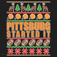 Pittsburgh Started It Ugly Christmas Sweater Hat thumb 2