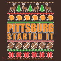Pittsburgh Started It Ugly Christmas Sweater Coaster thumb 2
