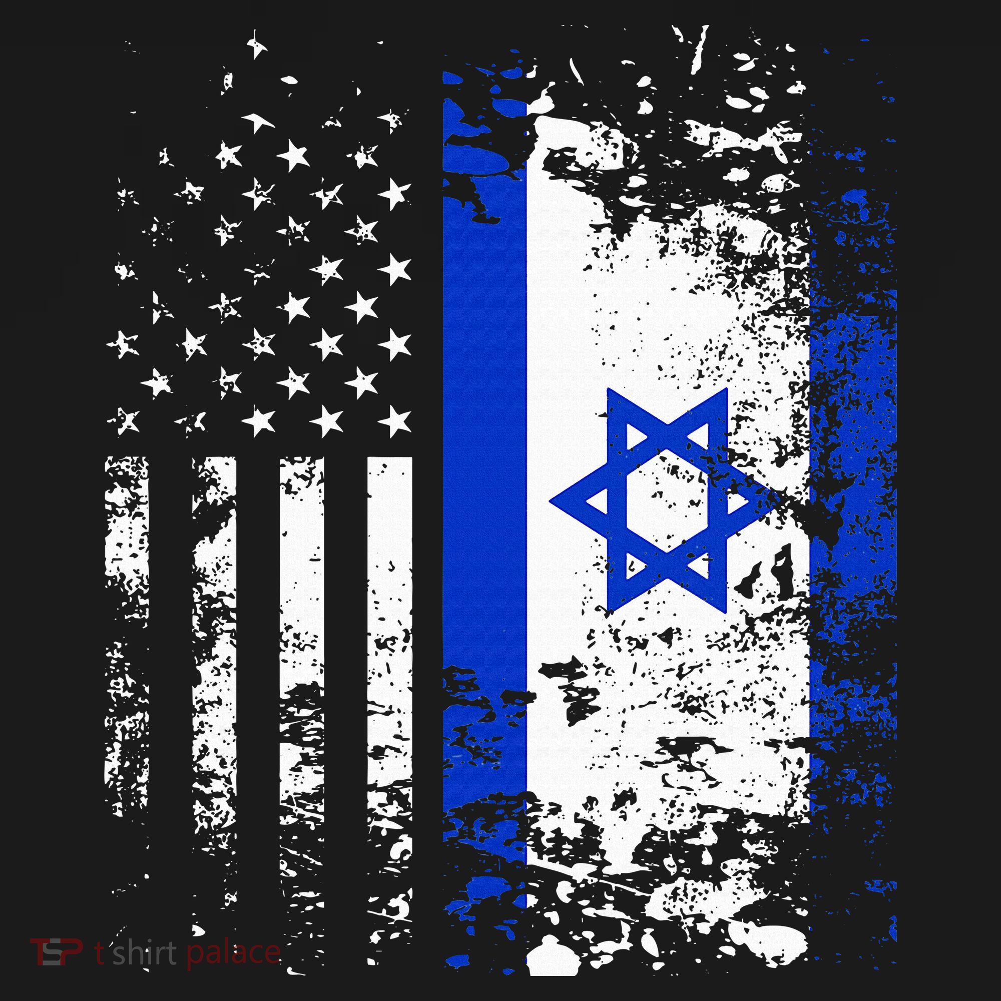 Proud Israeli Usa Flag Patriotic Pride American Israel Flag Women's Hoodie
