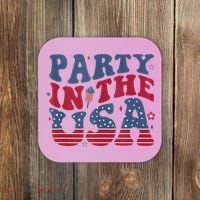 Party In Usa 4th Of July Flag American Coaster thumb 0