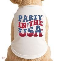 Party In Usa 4th Of July Flag American Doggie Tank thumb 0
